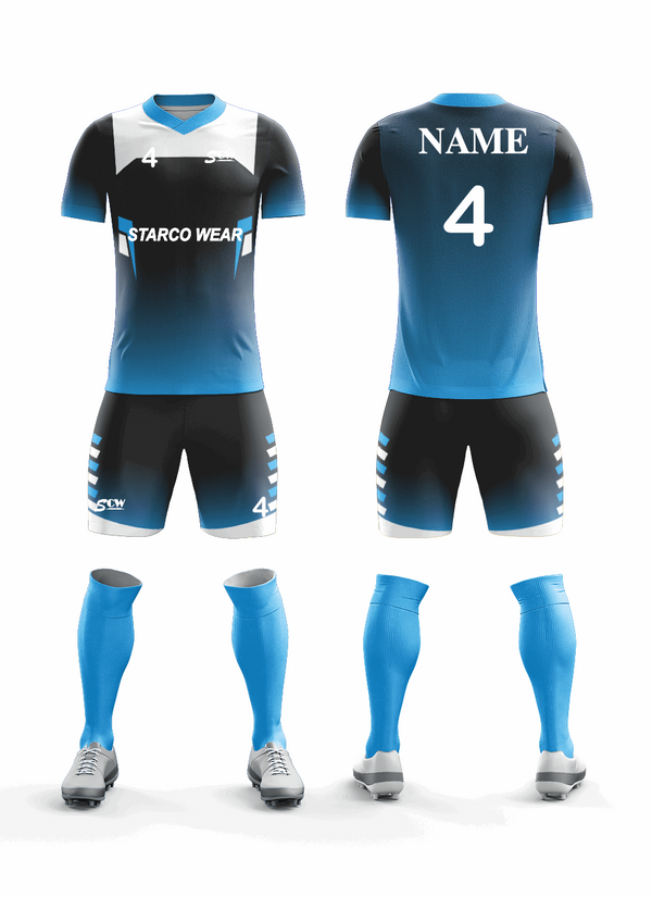 Custom Soccer Clothing -SR-06 Soccer Wear Starco Wear Full Set(Shirt+Short+Socks) COMBO 4 Summer