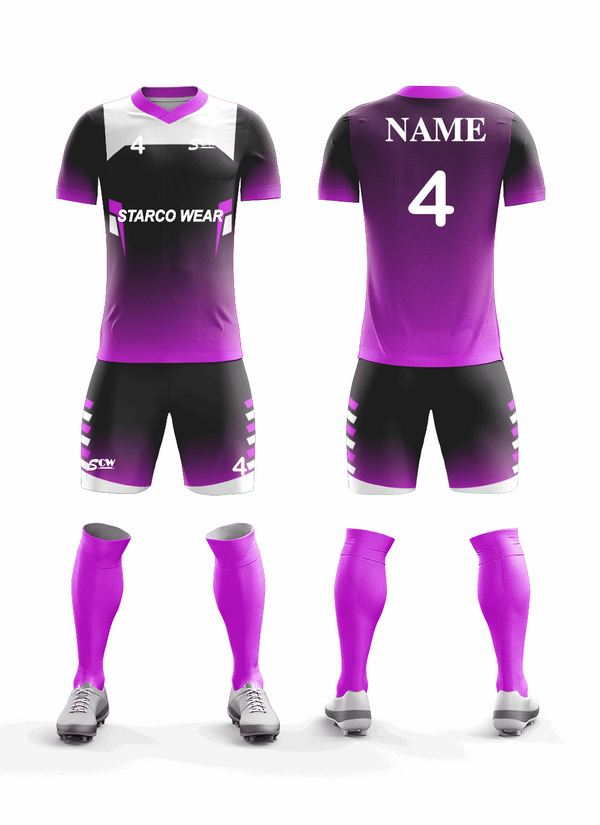 Custom Soccer Clothing -SR-06 Soccer Wear Starco Wear Full Set(Shirt+Short+Socks) COMBO 5 Summer