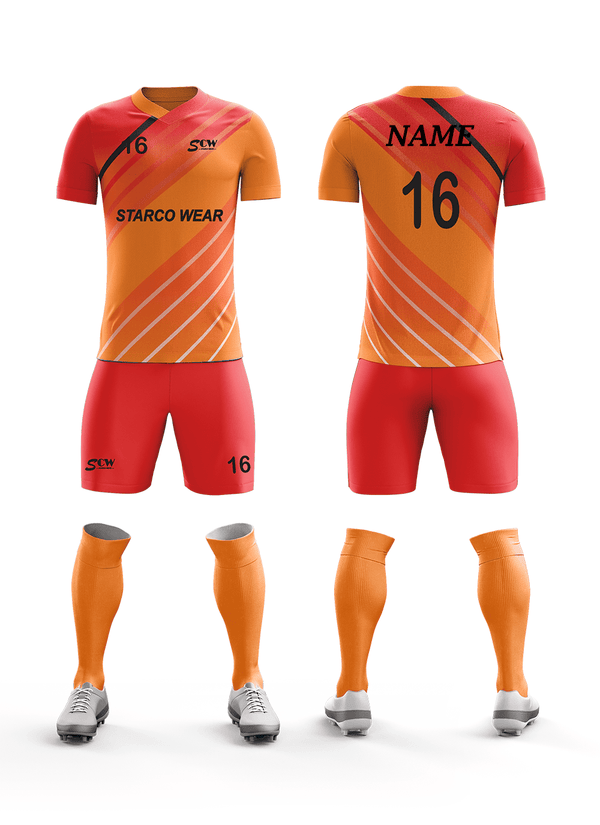 Soccer Team Kit -SR-08 Soccer Wear Starco Wear Full Set(Shirt+Short+Socks) COMBO 3 Summer