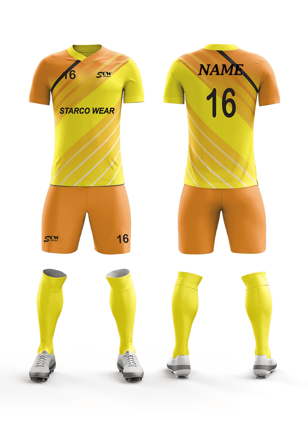 Soccer Team Kit -SR-08 Soccer Wear Starco Wear Full Set(Shirt+Short+Socks) COMBO 4 Summer