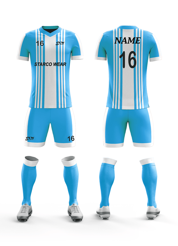 Soccer Uniform -SR-01 Soccer Wear Starco Wear Full Set(Shirt+Short+Socks) COMBO 2 Summer