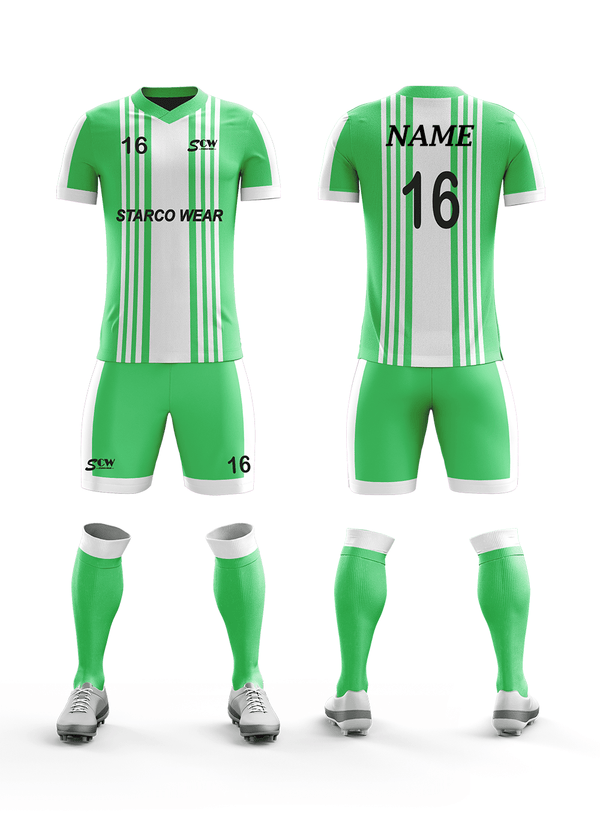 Soccer Uniform -SR-01 Soccer Wear Starco Wear Full Set(Shirt+Short+Socks) COMBO 4 Summer