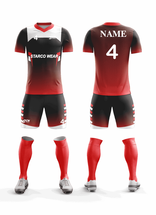Custom Soccer Clothing -SR-06 Soccer Wear Starco Wear Full Set(Shirt+Short+Socks) COMBO 1 Summer