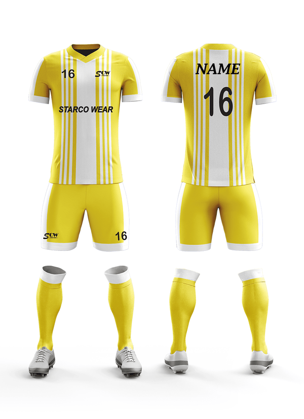 Soccer Uniform -SR-01 Soccer Wear Starco Wear Full Set(Shirt+Short+Socks) COMBO 5 Summer