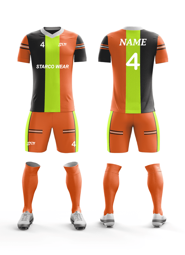 Soccer Uniform Sublimation -SR-09 Soccer Wear Starco Wear Full Set(Shirt+Short+Socks) COMBO 4 Summer