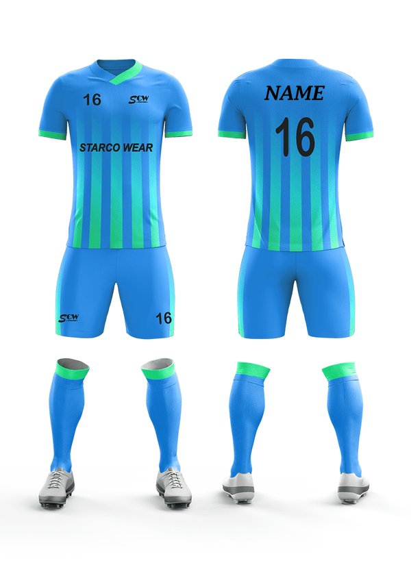 Soccer Wear -SR-04 Soccer Wear Starco Wear Full Set(Shirt+Short+Socks) COMBO 5 Summer