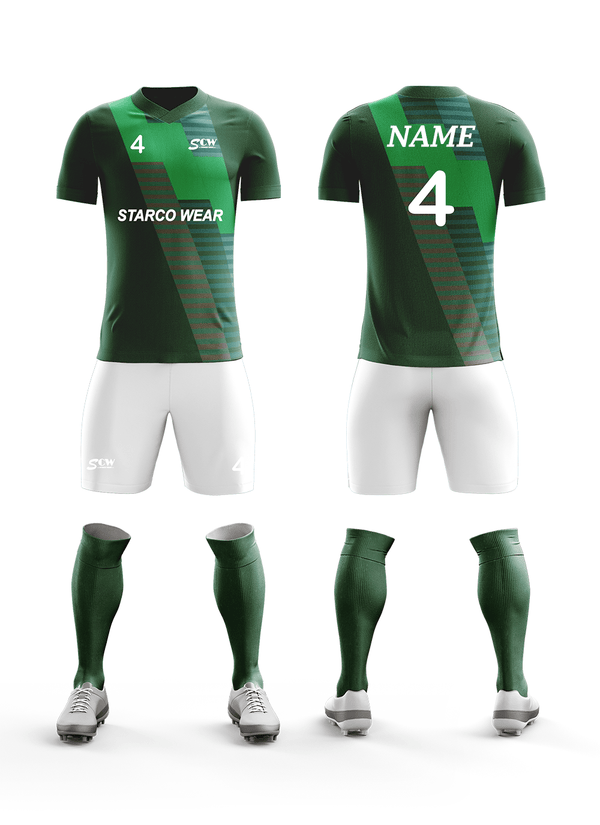 Sublimation Soccer Uniform -SR-02 Soccer Wear Starco Wear Full Set(Shirt+Short+Socks) COMBO 2 Summer