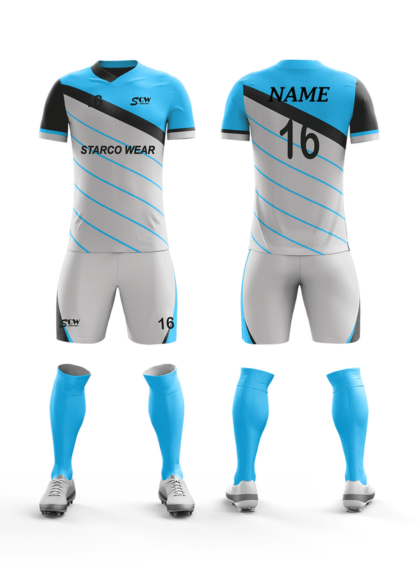 Sublimation Soccer Wear -SR-03 Soccer Wear Starco Wear Full Set(Shirt+Short+Socks) COMBO 2 Summer