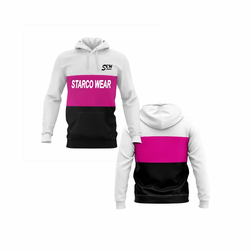 Starco Wear hoodie, front and back